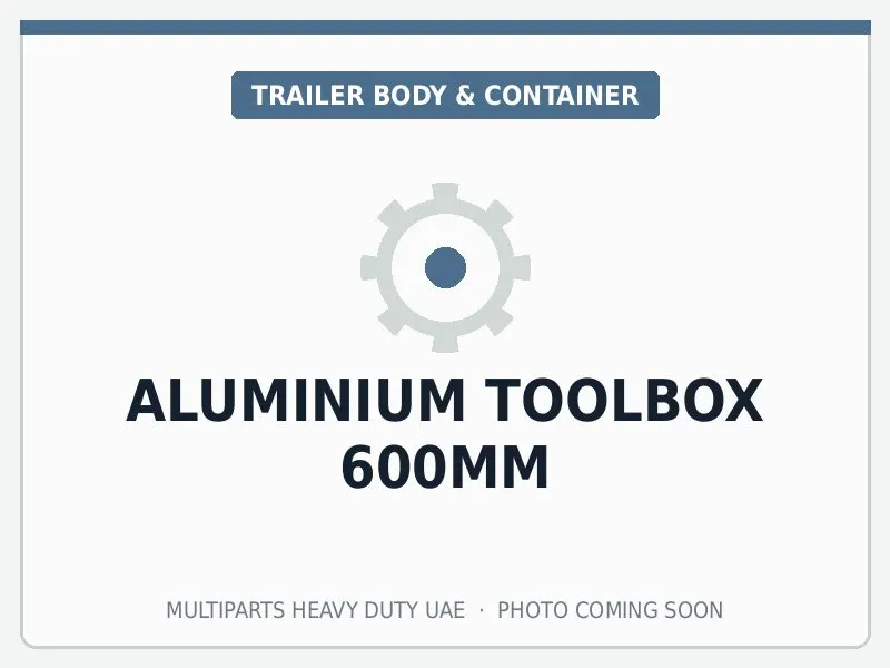 Aluminium Toolbox 600mm for Universal Trailer — spare part image