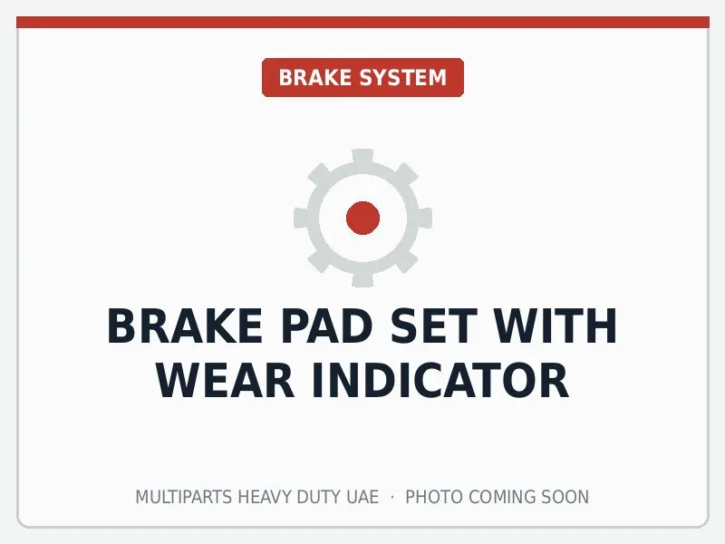 Brake Pad Set with Wear Indicator for Iveco — spare part image