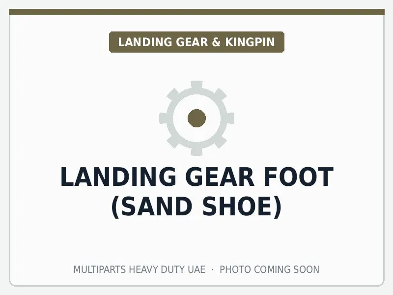 Landing Gear Foot (Sand Shoe) for JOST / Fuwa / Universal — spare part image