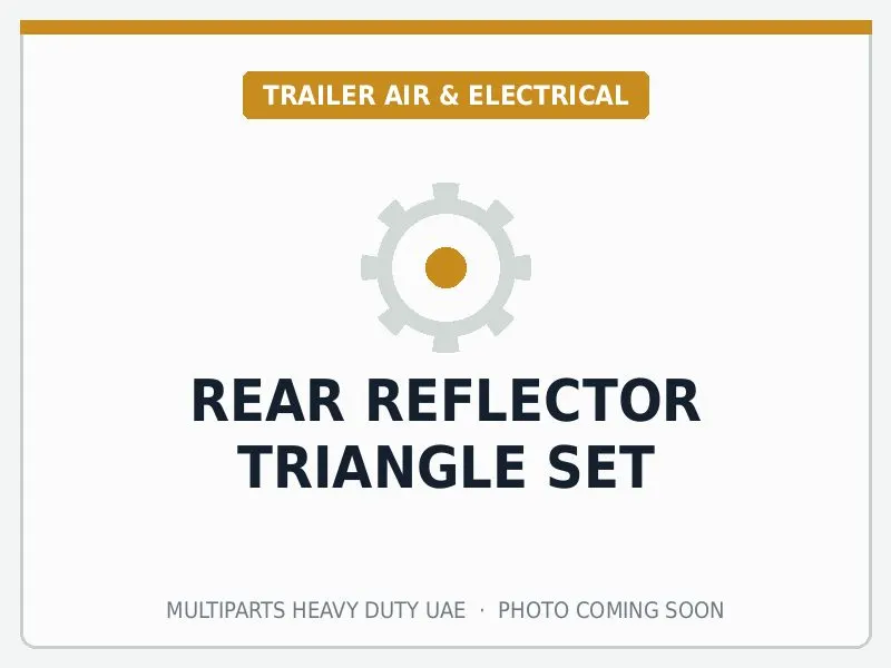 Rear Reflector Triangle Set for Universal Trailer — spare part image