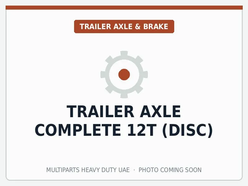 Trailer Axle Complete 12T (Disc) for Valx — spare part image