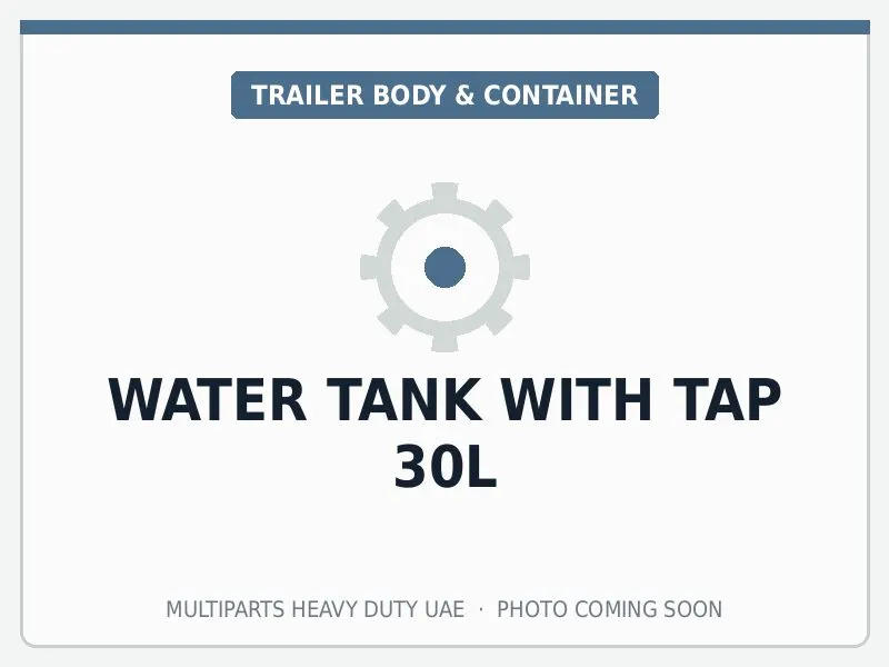 Water Tank with Tap 30L for Universal Trailer — spare part image